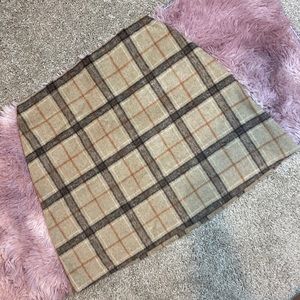 Plaid Mini Skirt